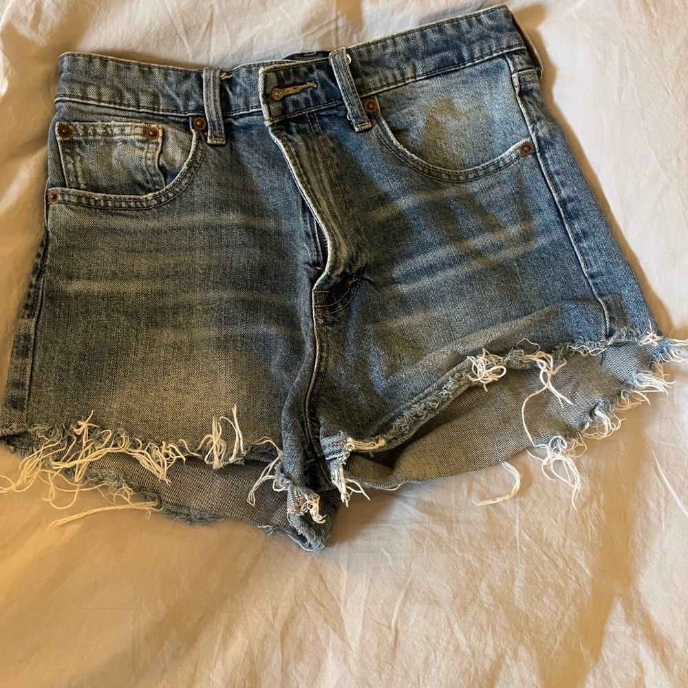 Lucky Brand Distressed Blue Jean Shorts